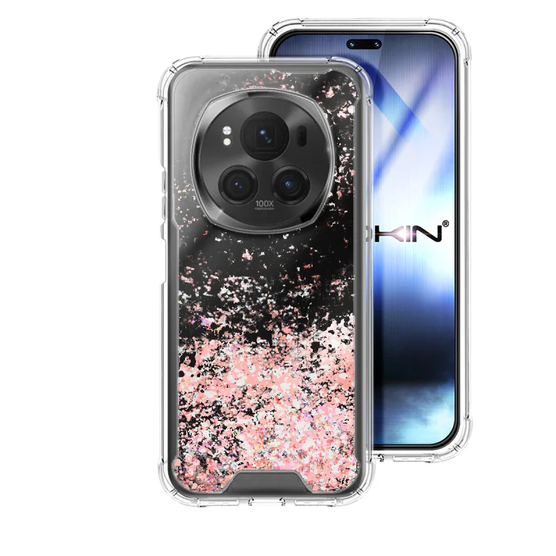 Capa em Gel Apokin para Honor Magic6 Pro com Brilhos Branco - Imagem 3