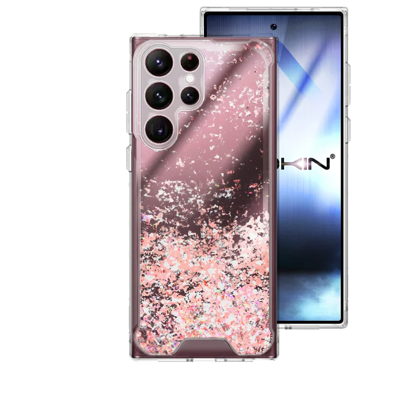 Capa Acrílica com Purpurina Apokin para Samsung Galaxy S22 Ultra Variedade de cores - Imagem 3