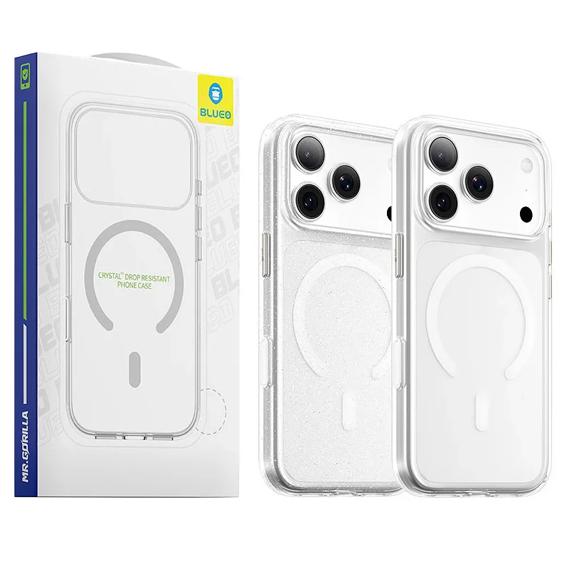 Capa Apokin Crystal Pro para iPhone 17 Pro Max e 18 Pro Max com Anel Magnético Transparente - Imagem 1