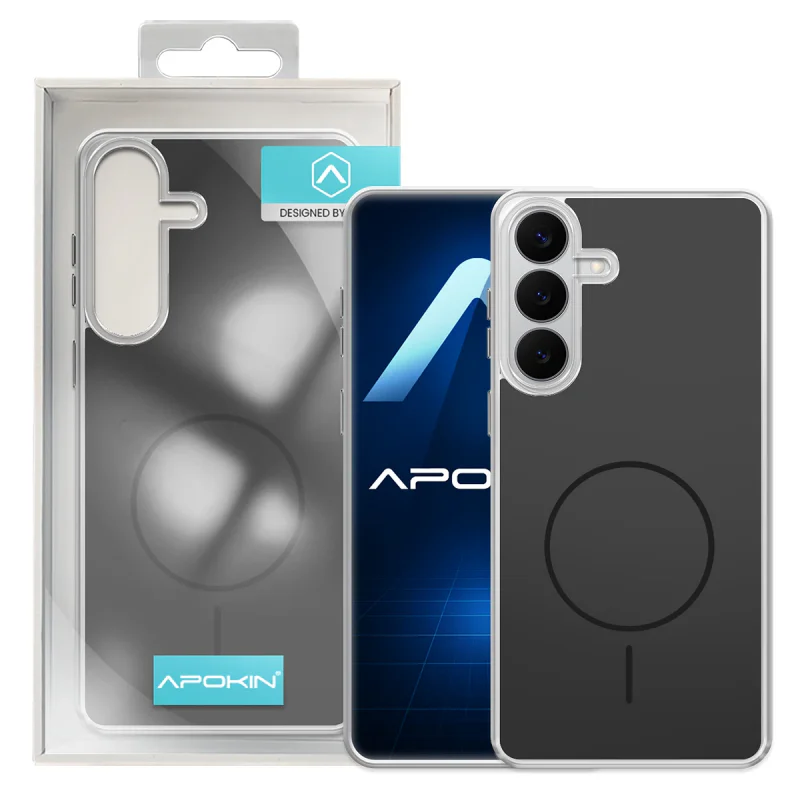 Capa Apokin Clear Mag-Case Acrílica com MagSafe para Samsung Galaxy S26 Branco - Imagem 2