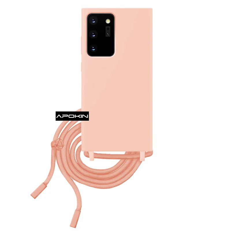Capa Apokin para Samsung Galaxy Note 20 Ultra Flexível com Cordão Rosa - Imagem 5