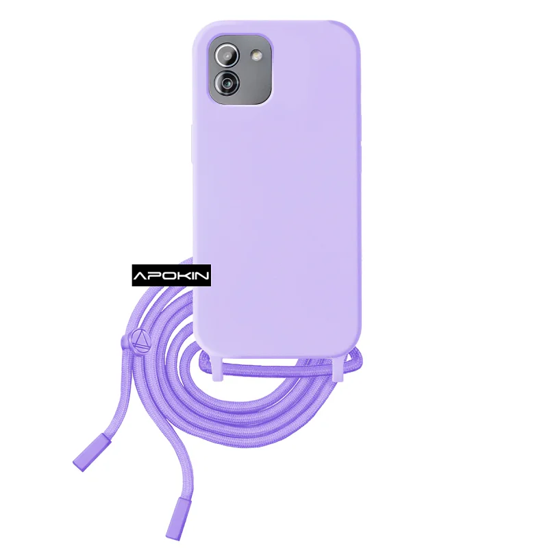 Capa Suave Apokin para Samsung Galaxy A03 com Cordão Vermelho - Imagem 4