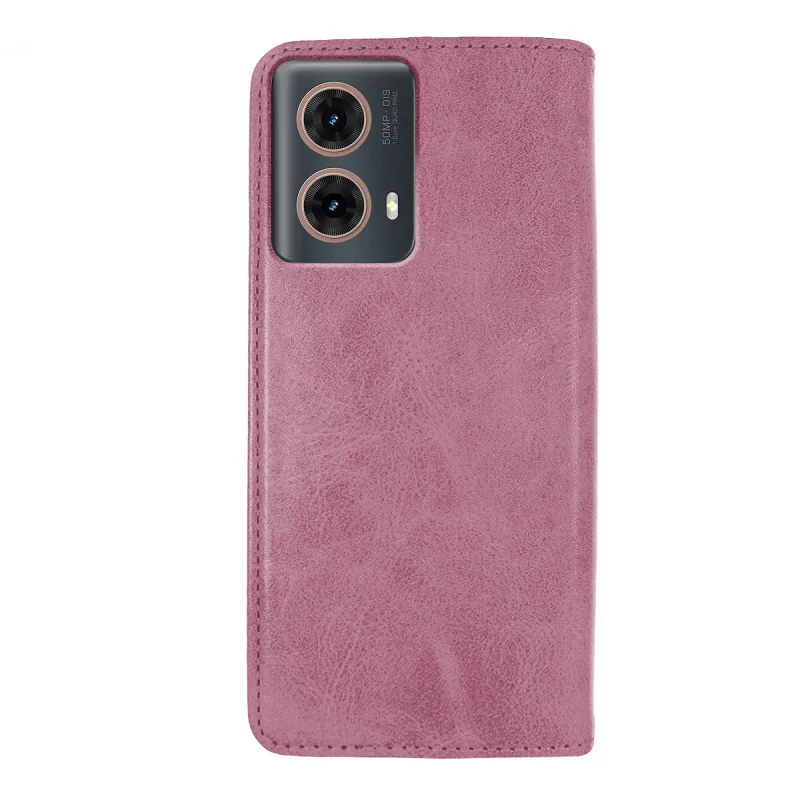 Capa com Tampa Apokin para Motorola Moto G85 e Edge 50 Fusion em Pele Sintética Preto - Imagem 2