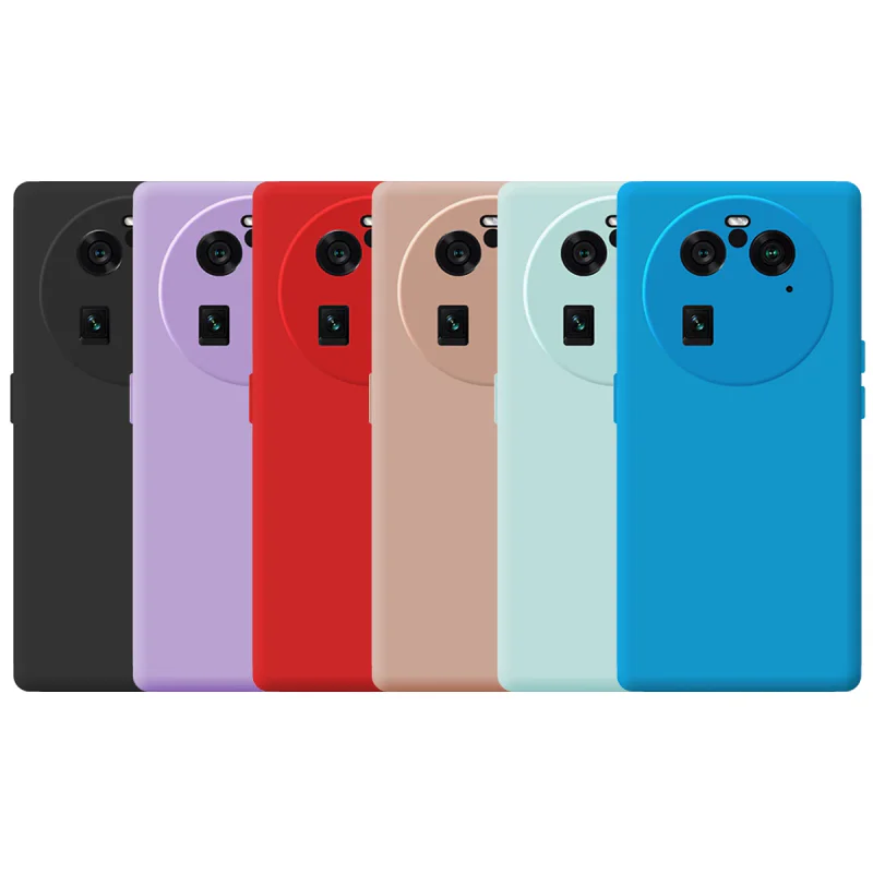 Capa Apokin em Silicone Suave com Proteção de Câmara 3D para Oppo Find X6 Pro Variedade de cores