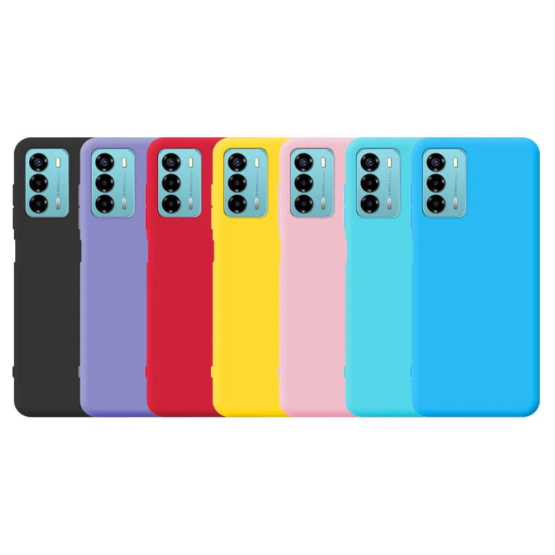 Capa de Silicone Macio Apokin para ZTE V40 Rosa - Imagem 1