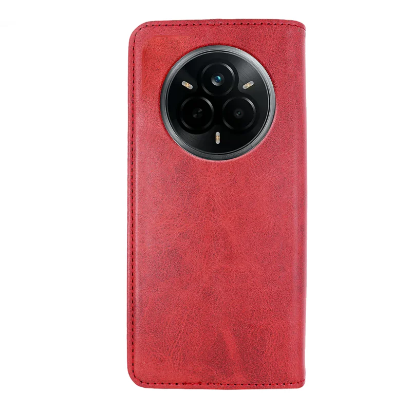 Capa Tipo Livro Apokin para Realme 14 Pro 5G em Pele Sintética com Porta-Cartões Preto - Imagem 5