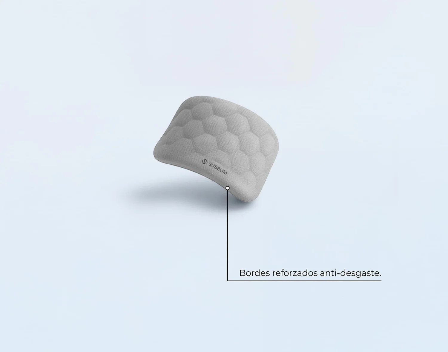 Apoio de Pulso para Rato Subblim Ergo AirPadding Prateado - Imagem 3