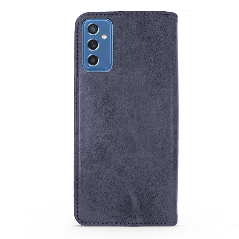 Capa Apokin para Samsung Galaxy M52 em Pele Sintética com Porta-cartões Vermelho - Imagem 5