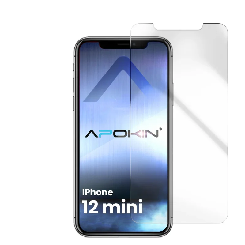 Película Apokin para iPhone 12 Mini 5,4 polegadas Vidro Temperado Transparente - Imagem 5