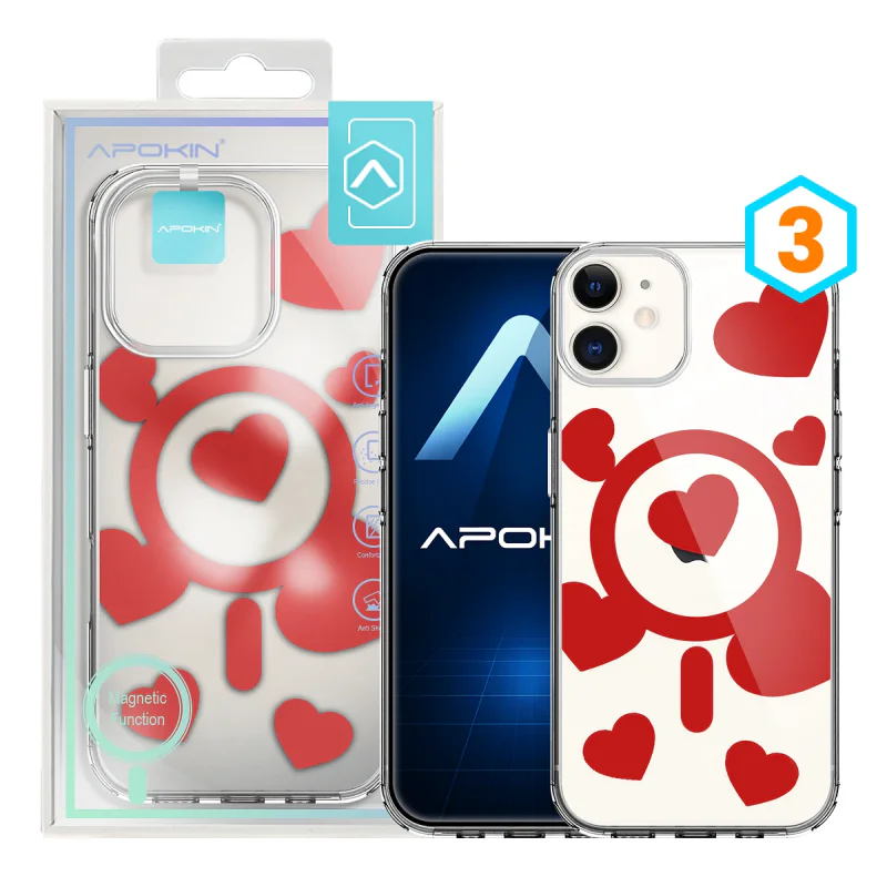 Capa Apokin para iPhone 11 Efeito Metálico Iridescente com MagSafe 3 - Imagem 4