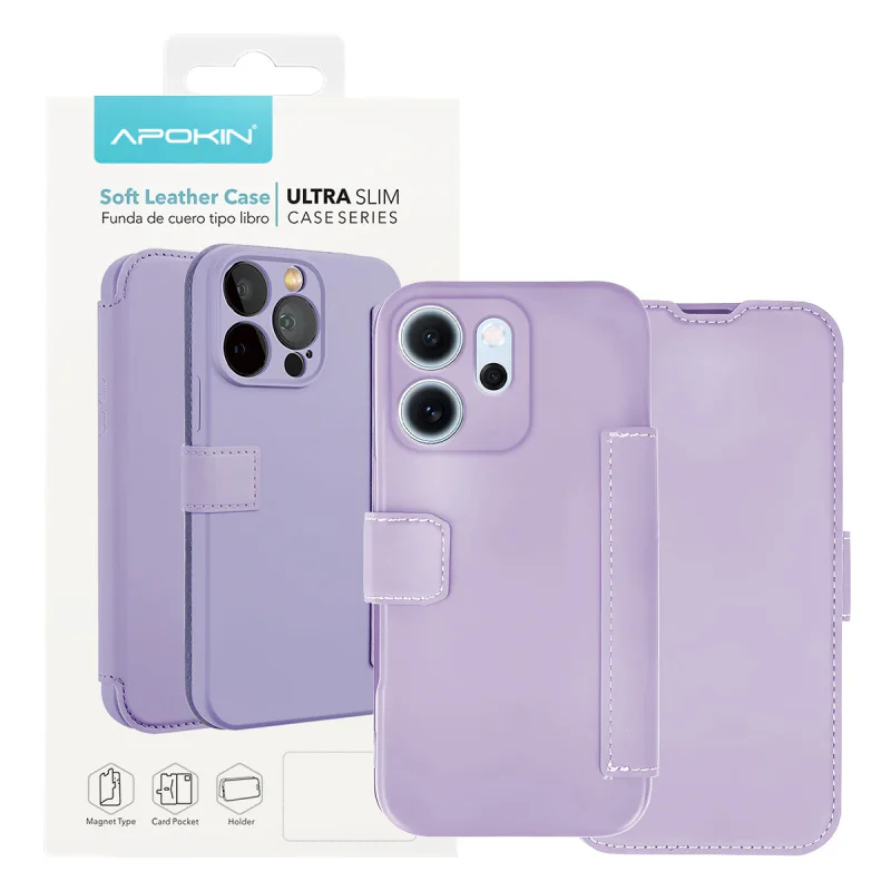 Capa Apokin para Oppo Reno 14F em Silicone Macio Preto - Imagem 2