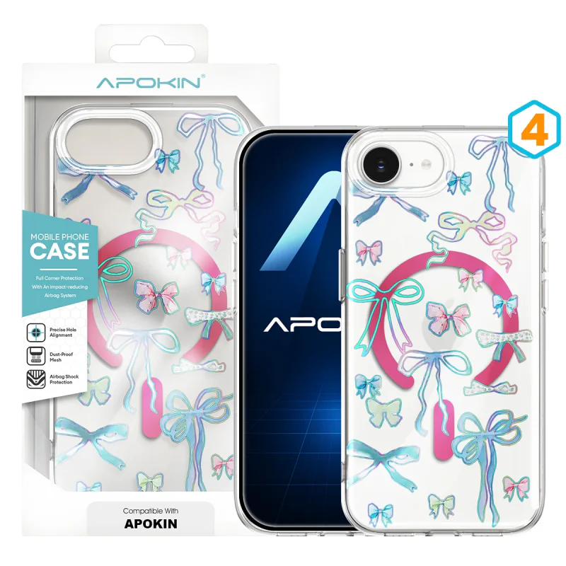 Capa Apokin para iPhone 16E / 17E Silicone com Desenho e MagSafe 4 - Imagem 5