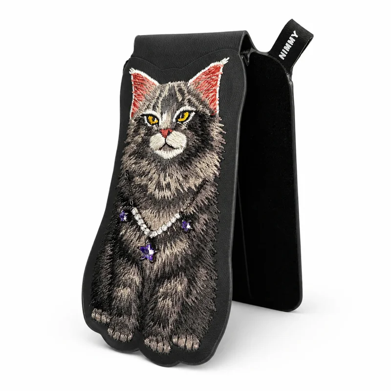 Porta-cartões Magnético Apokin Nimmy Friends Lucky Gato Preto