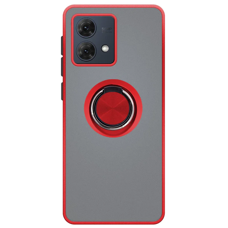 Capa em Gel Apokin com Íman e Suporte para Motorola Moto G84 Preto - Imagem 2