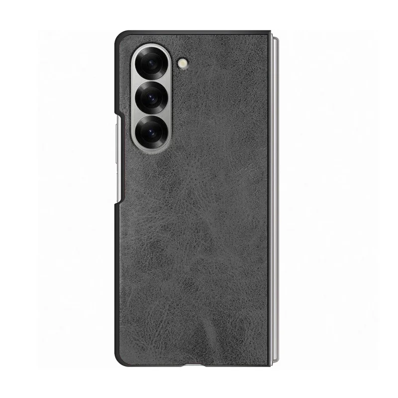 Capa com Tampa Apokin para Samsung Galaxy Z Fold 6 Pele Sintética Vermelho - Imagem 4
