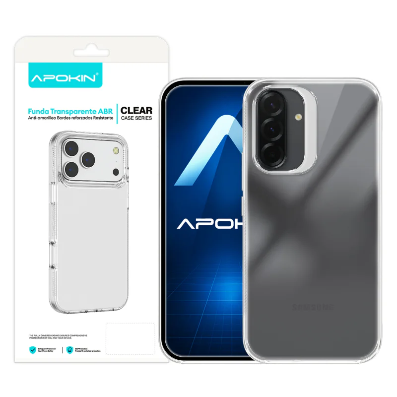 Capa Transparente Apokin ABR Antigolpe para Samsung Galaxy A36 e A56
