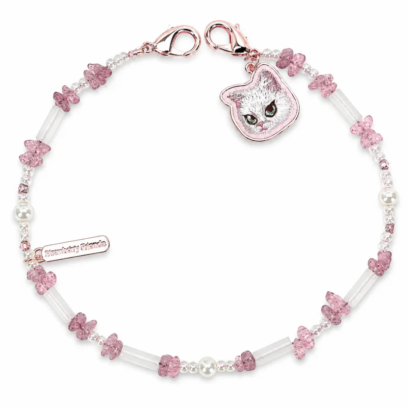 Pendente para Telemóvel Apokin Nimmy Gato da Sorte Rosa
