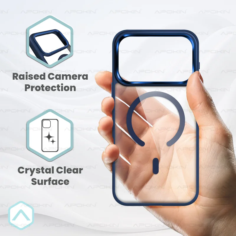 Capa Acrílica Apokin com MagSafe para iPhone 17 Azul - Imagem 4