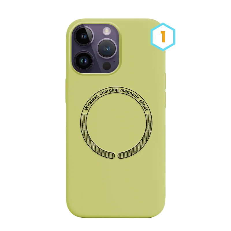 Capa de Silicone Líquido com MagSafe Apokin para iPhone 14 Pro Cor 1 - Imagem 2