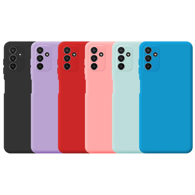 Capa Apokin para Samsung Galaxy A24 Silicone Macio com Proteção de Câmara 3D Lilás - Imagem 1