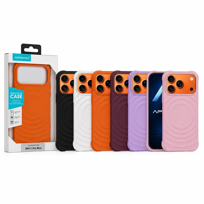 Capa Apokin para iPhone 16 Pro Wave com MagSafe e Cantos Reforçados Branco - Imagem 1