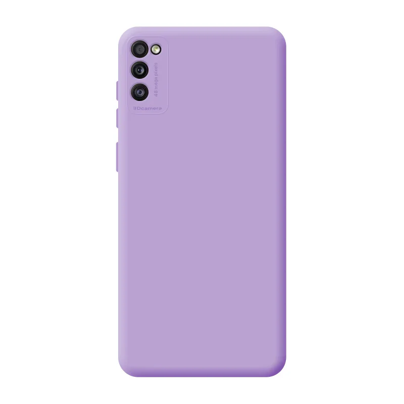 Capa Apokin para Samsung Galaxy A41 Silicone com Proteção de Câmara 3D Azul turquesa - Imagem 5