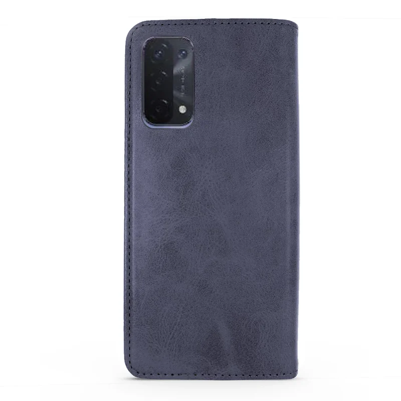 Capa Livro Apokin Oppo A94 5G com Porta-Cartões em Pele Sintética Azul - Imagem 6