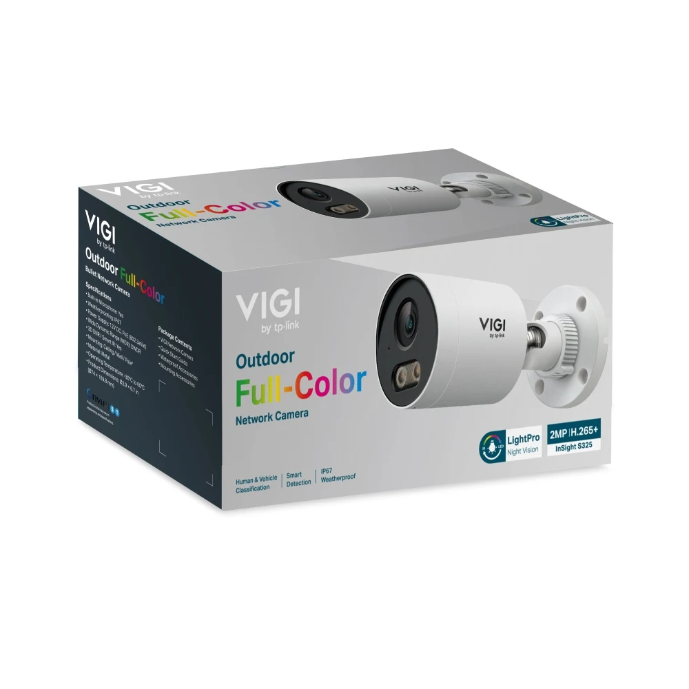 Câmara de Vigilância IP Bullet TP-Link VIGI InSight S325 2MP Full-Color Exterior 4 mm - Imagem 4