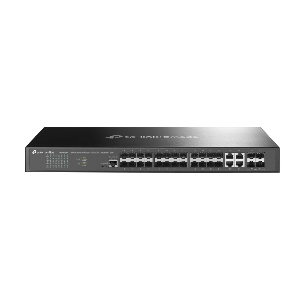 Switch TP-Link Omada SG3428XF Gerido L2+ 24 Portas SFP 4 Portas SFP+ 10G Rack 1U - Imagem 5