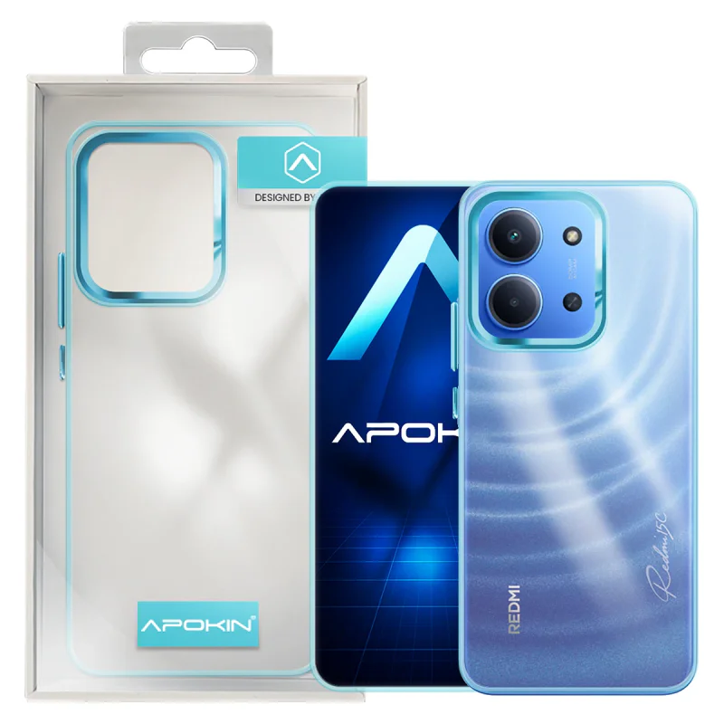 Capa Acrílica Apokin Transparente para Xiaomi Redmi 15C Rosa - Imagem 6