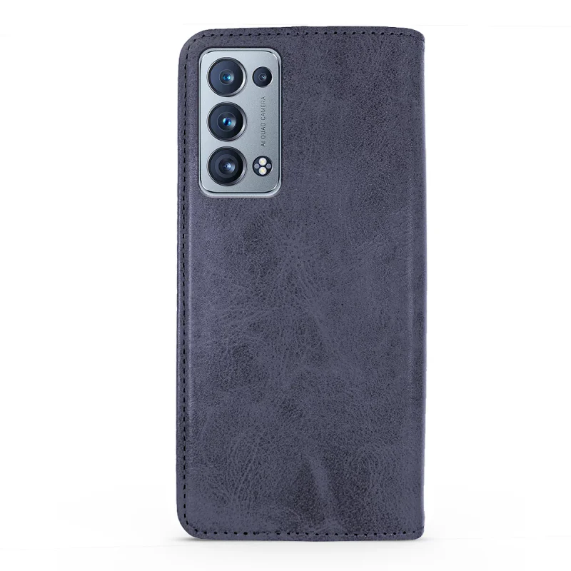 Capa Apokin para Oppo Reno 6 Pro 5G Pele Sintética com Porta-Cartões Variedade de cores - Imagem 6