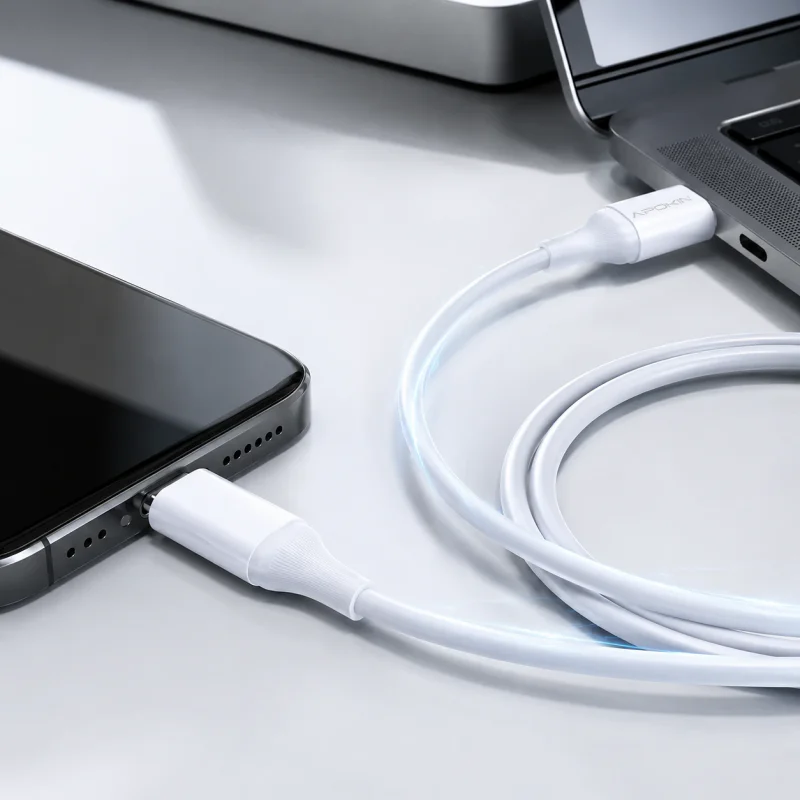 Cabo Apokin Basic Series USB-C para USB-C 60 W - Imagem 4