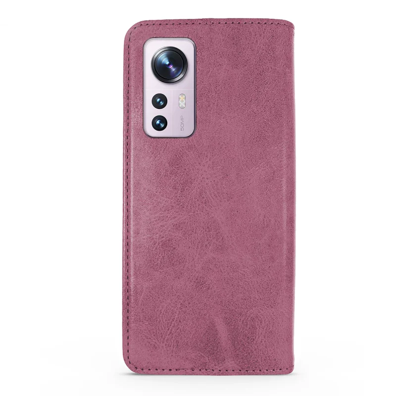 Capa Apokin com Porta-Cartões para Xiaomi 12 Lite em Pele Sintética Vermelho - Imagem 5