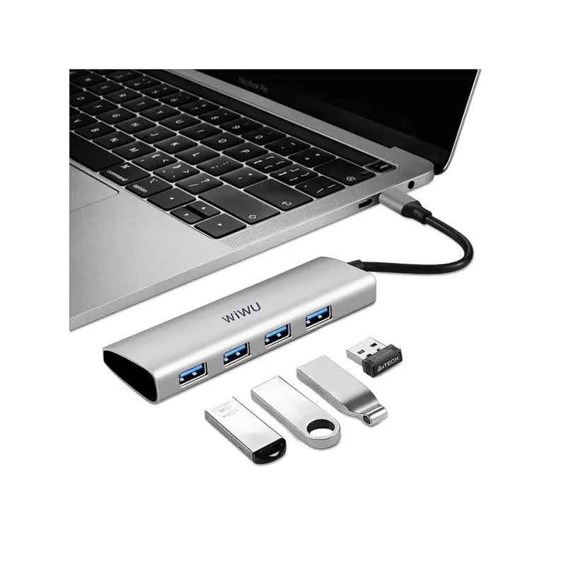 Hub USB-C Wiwu Multimédia 4 em 1 Apokin 440 - Imagem 2