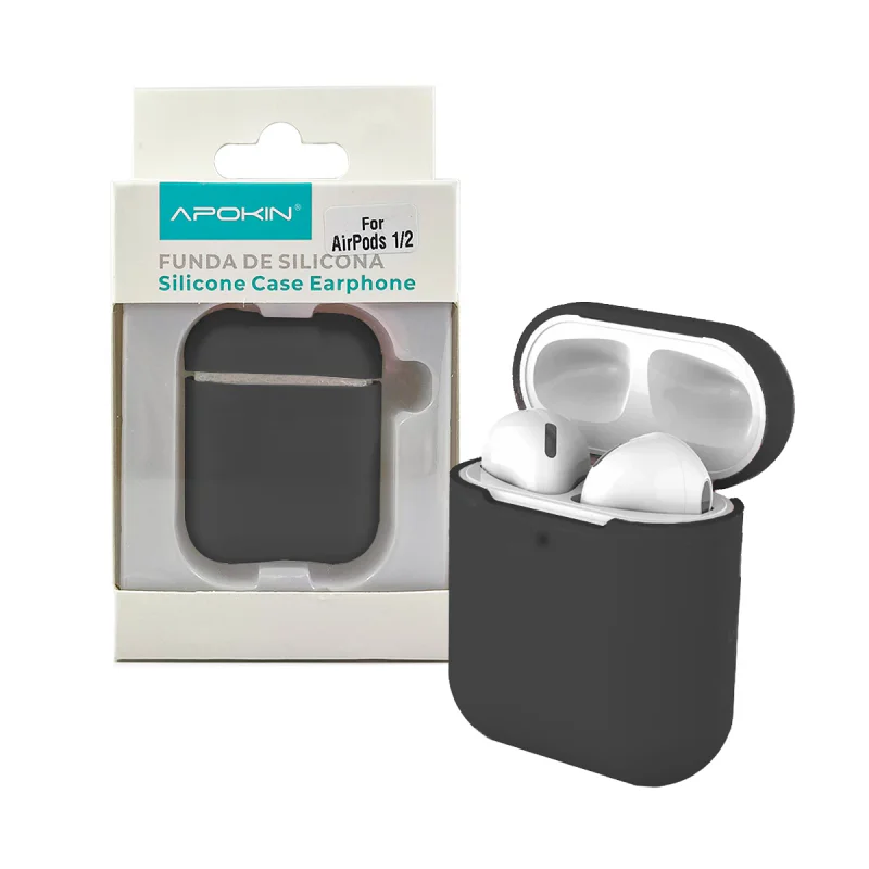 Capa Apokin para AirPods 1 e 2 Silicone Variedade de cores - Imagem 2