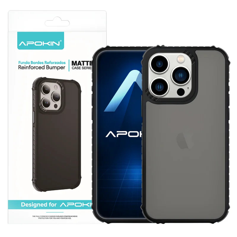 Capa Apokin para iPhone 13 Pro Max Acabamento Fumado Vermelho - Imagem 6