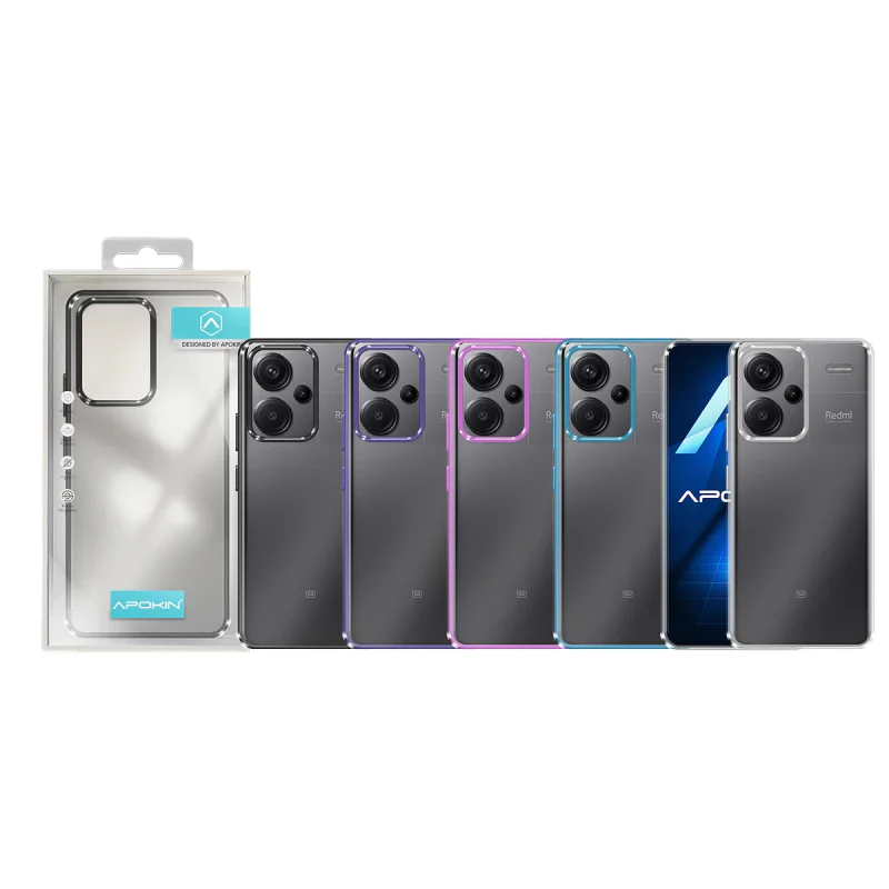 Capa Apokin Xiaomi Redmi Note 13 Pro Plus 5G Antichoque com Rebordo Colorido Variedade de cores