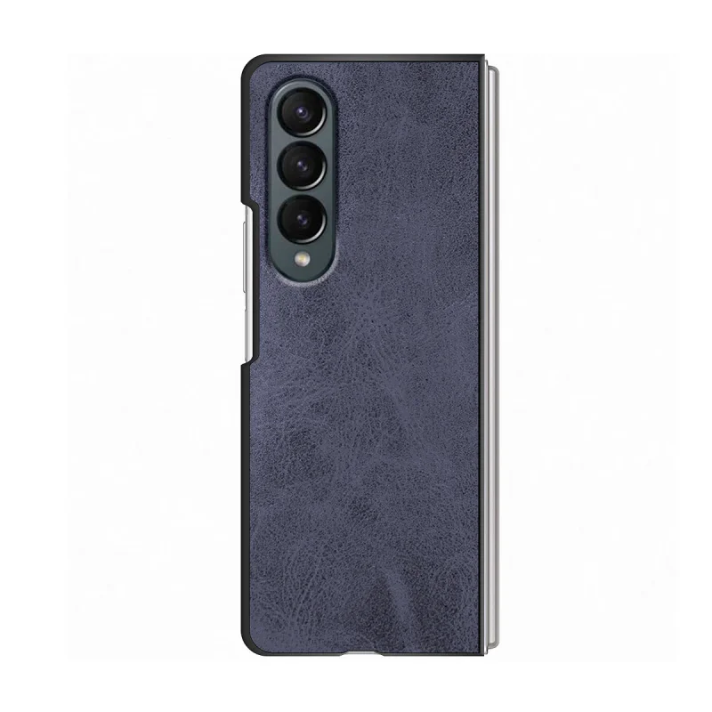 Capa Apokin para Samsung Galaxy Z Fold 4 Pele Sintética Preto - Imagem 3