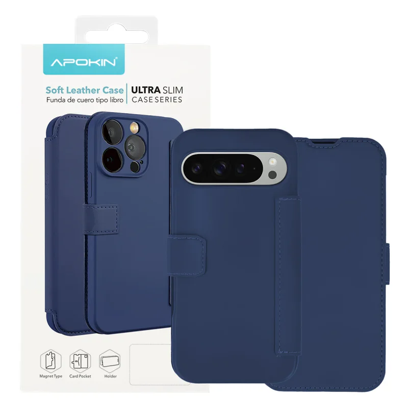 Capa Apokin Google Pixel 9 Pro XL Silicone Suave Azul - Imagem 4