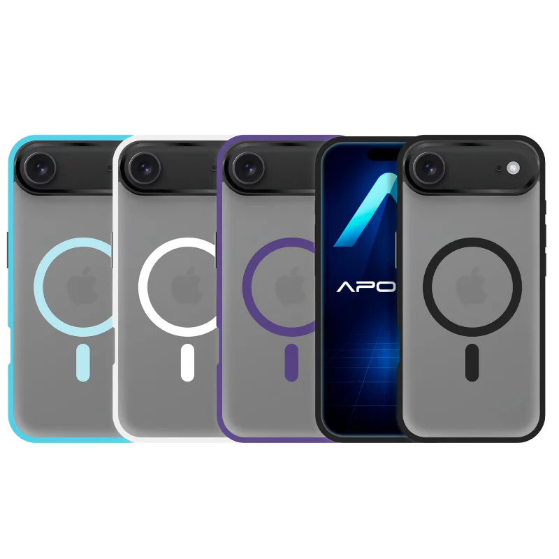 Capa Apokin Xycolt para iPhone 17 Air Fumada com MagSafe Preto