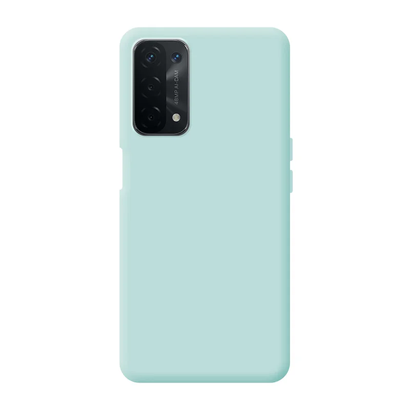 Capa Apokin para Oppo A74 5G Silicone Macio Azul - Imagem 3