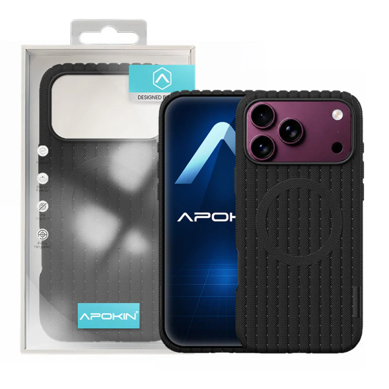 Capa Magnética Apokin com Acabamento em Tecido para iPhone 17 Pro Bordeaux - Imagem 3