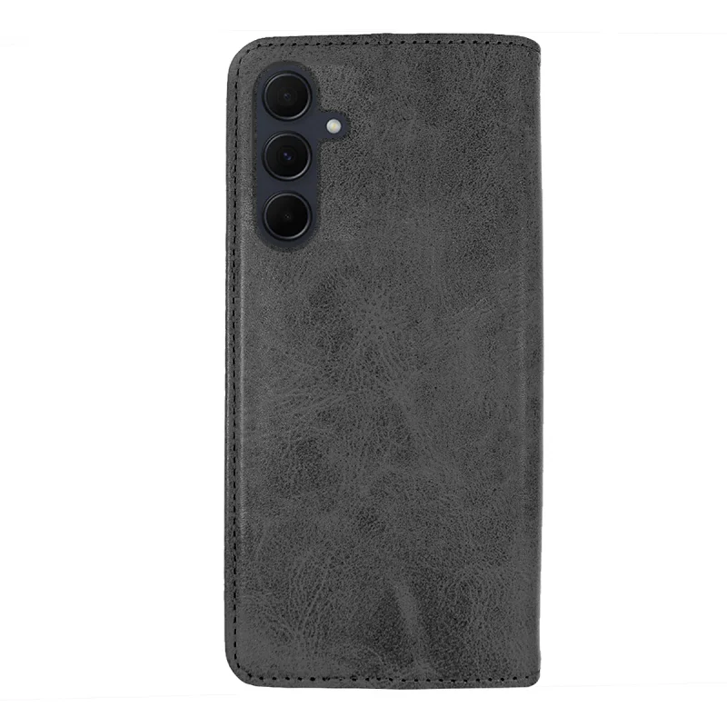 Capa Apokin para Samsung Galaxy A35 Livro em Pele Sintética com Porta-Cartões Preto - Imagem 4