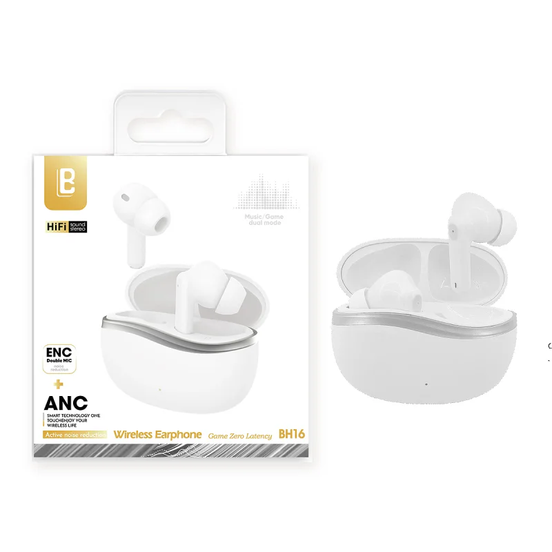 Auriculares Sem Fios Bavin BH16 Cinza - Imagem 1