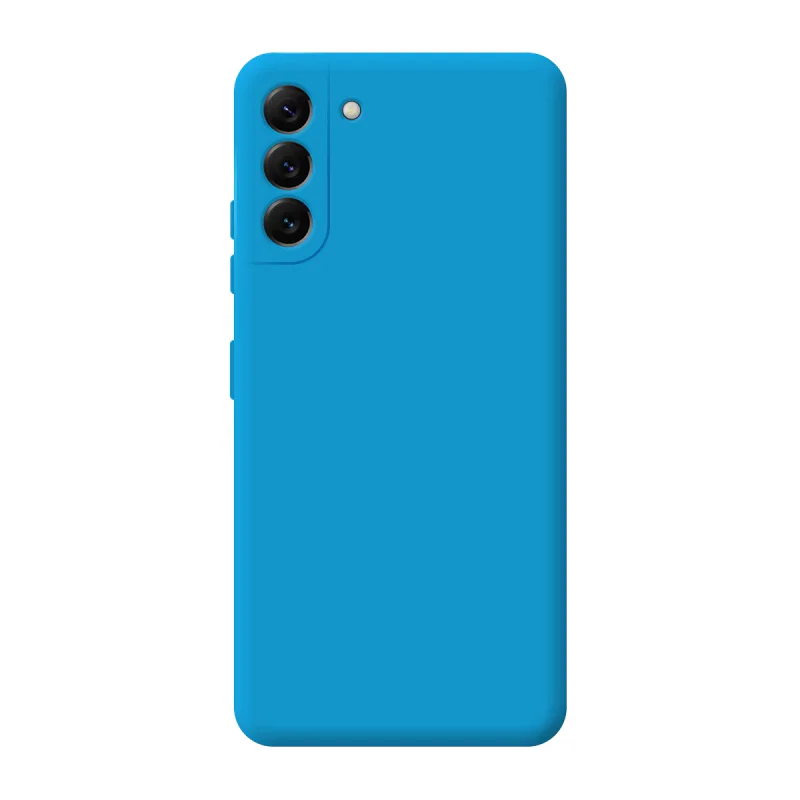 Capa Apokin para Samsung Galaxy S22 Plus Silicone Macio com Proteção de Câmara 3D Azul - Imagem 2