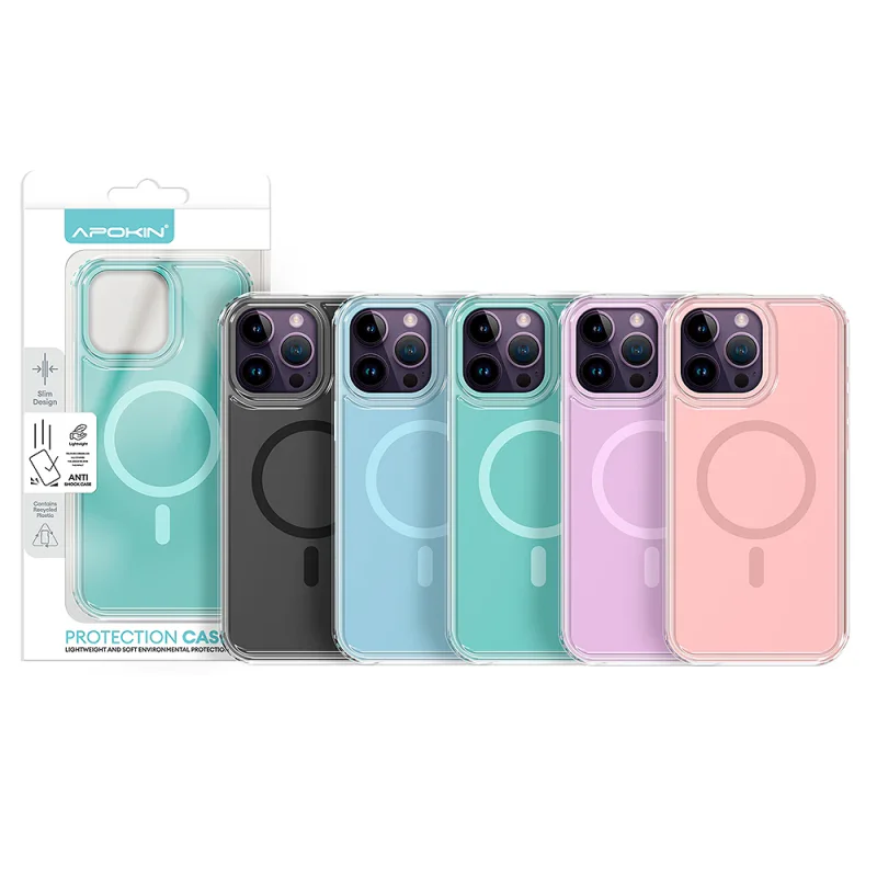 Capa Bumper Apokin Urban para iPhone 14 Pro Max com MagSafe Verde - Imagem 1