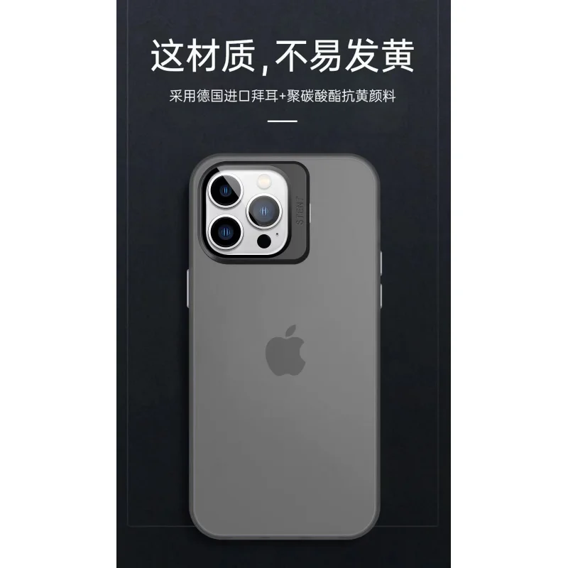 Capa Apokin para iPhone 15 Plus Silicone Mate com Suporte Lilás - Imagem 6