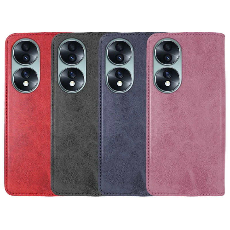 Capa com Tampa e Porta-Cartões Apokin para Honor 70 Pele Sintética Variedade de cores - Imagem 1