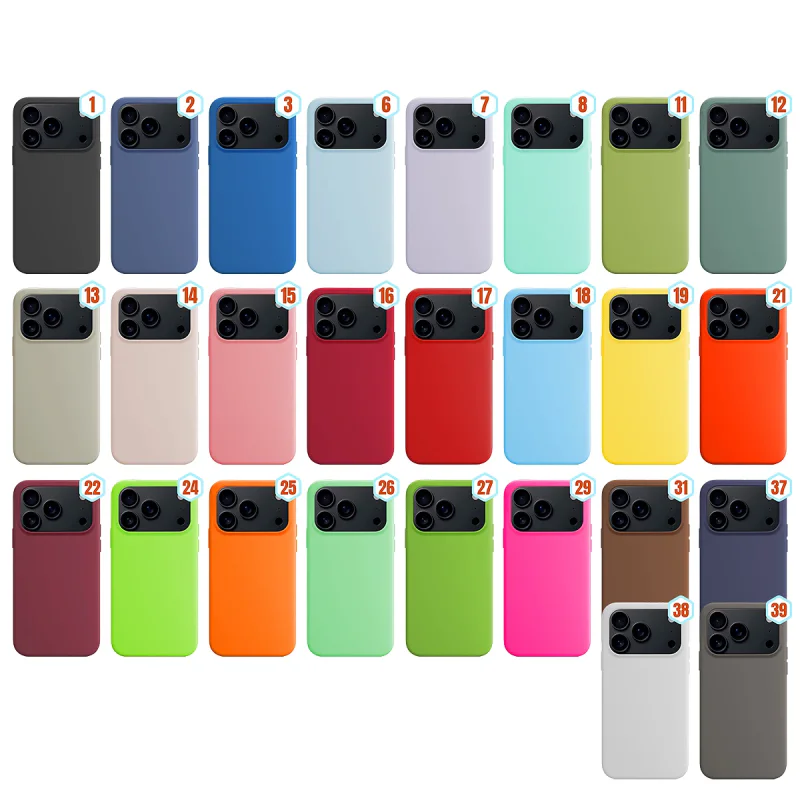 Capa de Silicone Apokin para iPhone 17 Pro Max e 18 Pro Max Efeito Pele 22