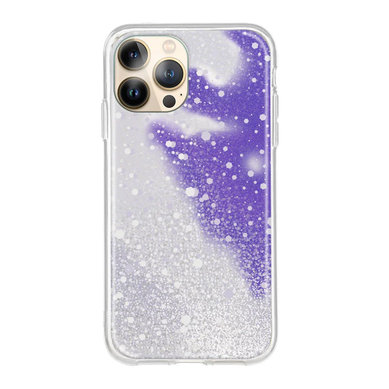 Capa Apokin para iPhone 12 e 12 Pro Gel Glitter 3D com Proteção de Câmara Vermelho - Imagem 2